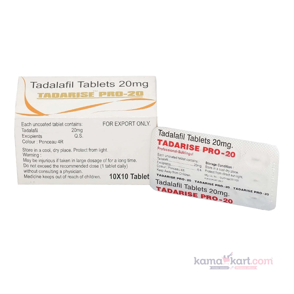 Tadarise Pro 20mg - Pack of 10 Tablets