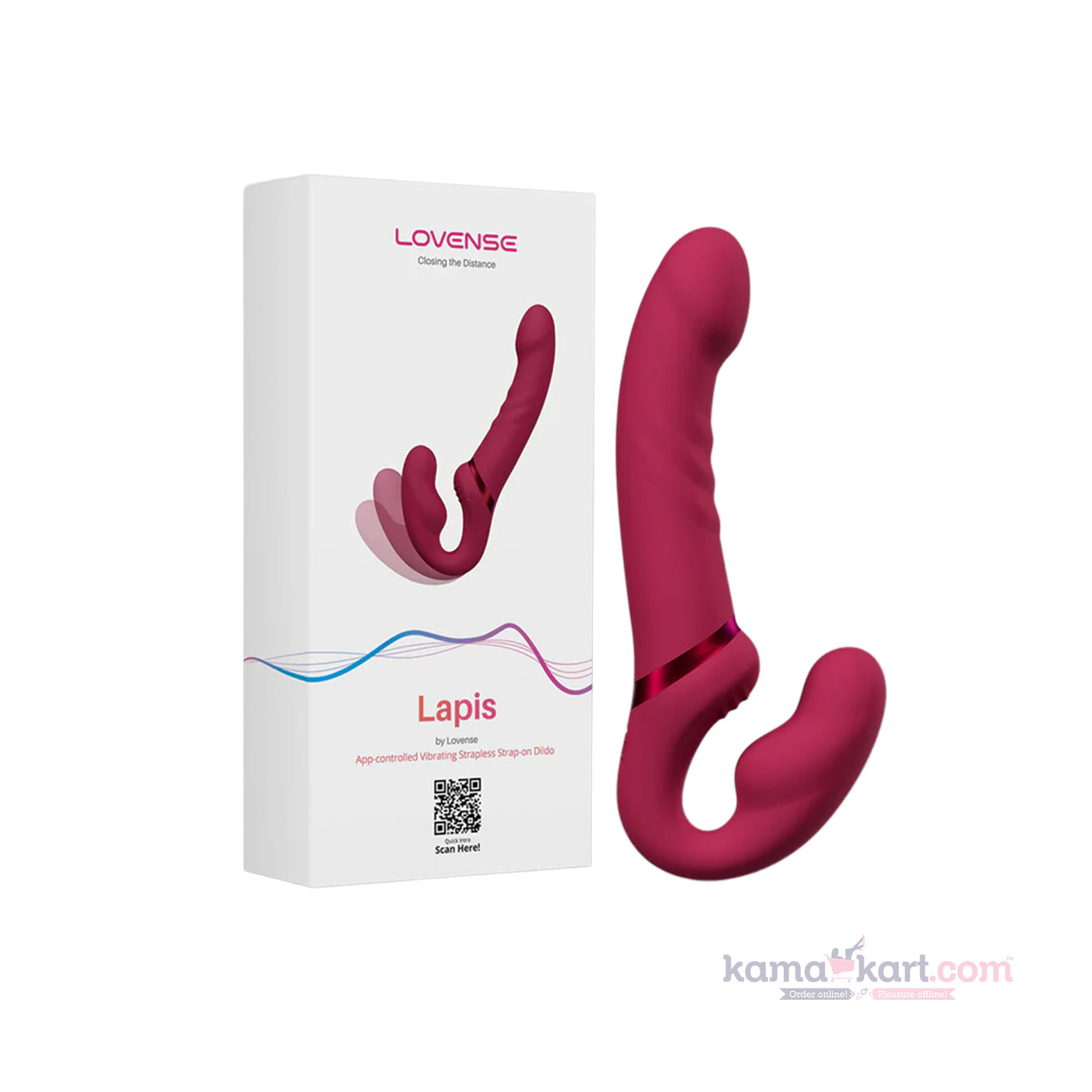 Lovense Lapis Strapless Strap-On Vibrator