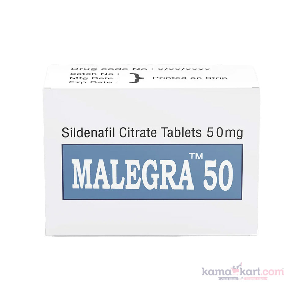 Malegra 50mg - Pack of 10 Tablets