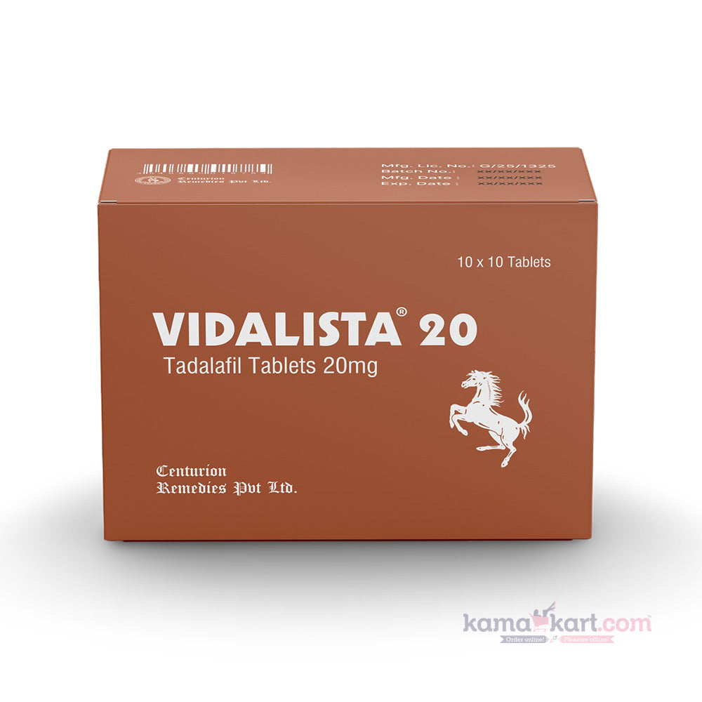 Vidalista 20mg - Pack of 10 Tablets