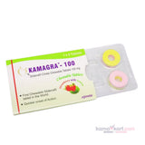 Kamagra Chewable Tablet - Sildenafil Citrate 100 MG - Strawberry with Lemon