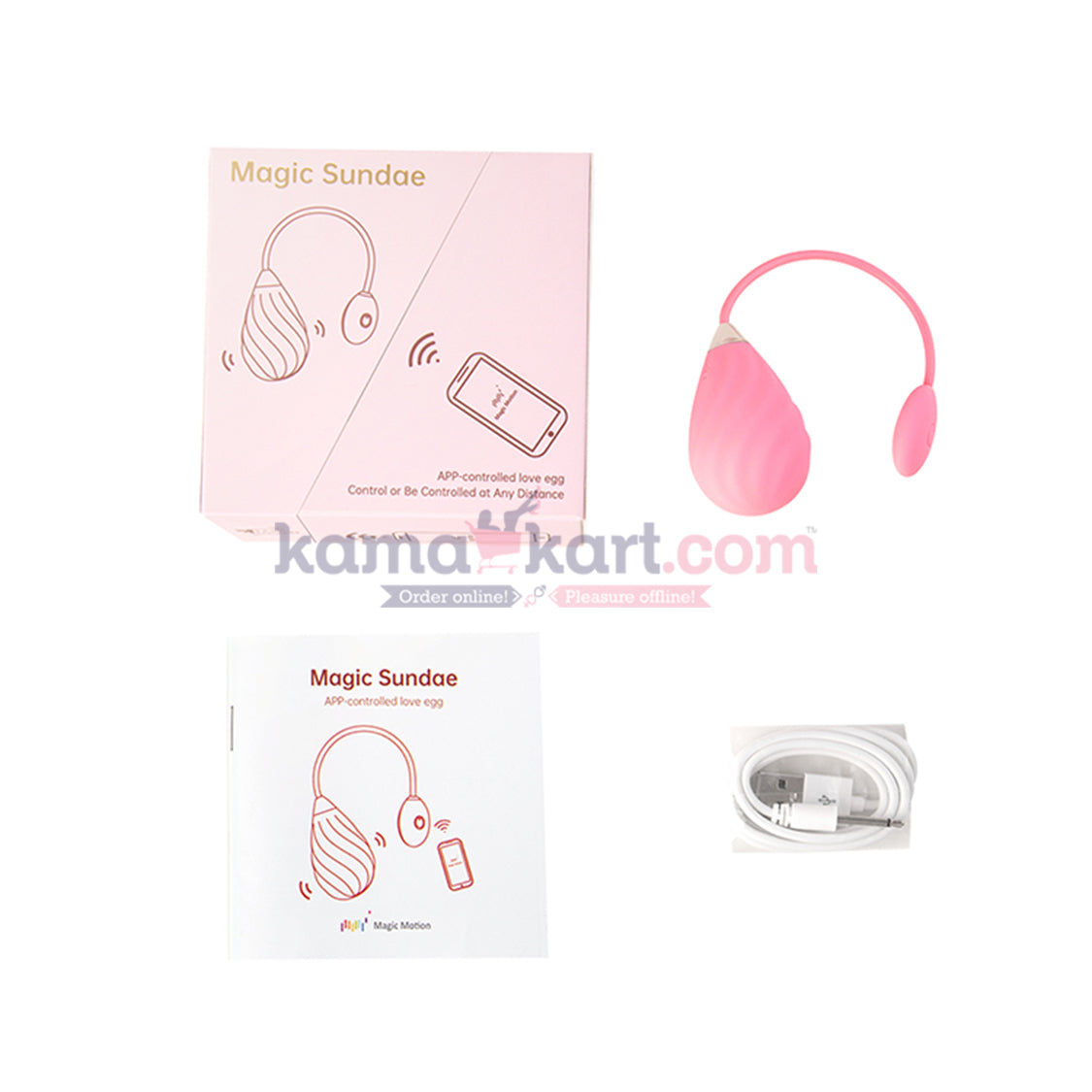 Magic Motion - Magic Sundae App-Controlled Vibrating Love Egg