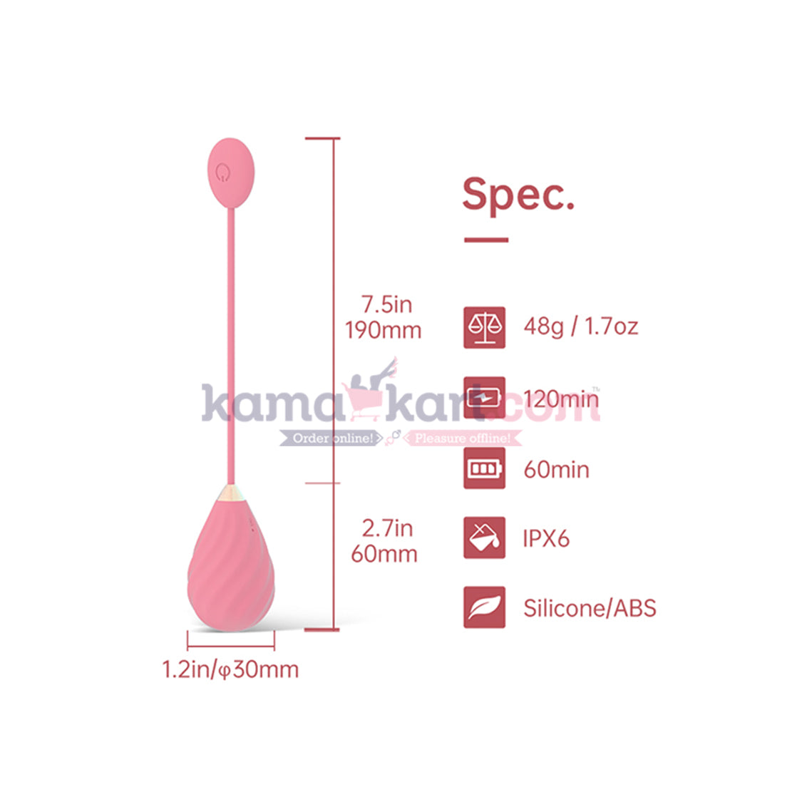Magic Motion - Magic Sundae App-Controlled Vibrating Love Egg