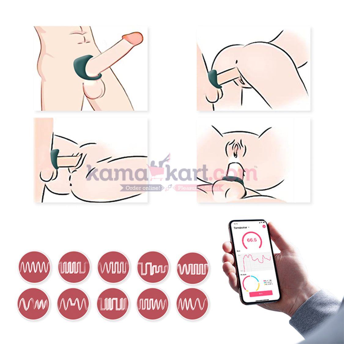 Magic Motion - Dante II Smart App-Controlled Vibrating Cock Ring