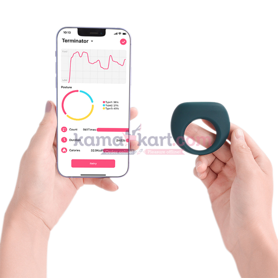 Magic Motion - Dante II Smart App-Controlled Vibrating Cock Ring