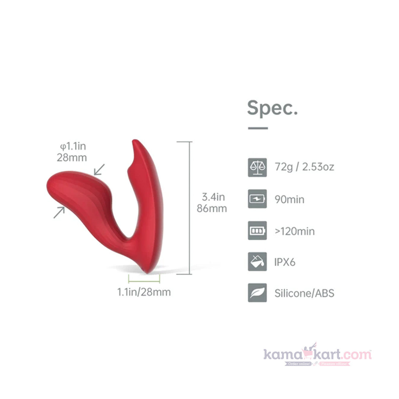 Magic Umi Dual Motor Orgasm Clock Vibrator