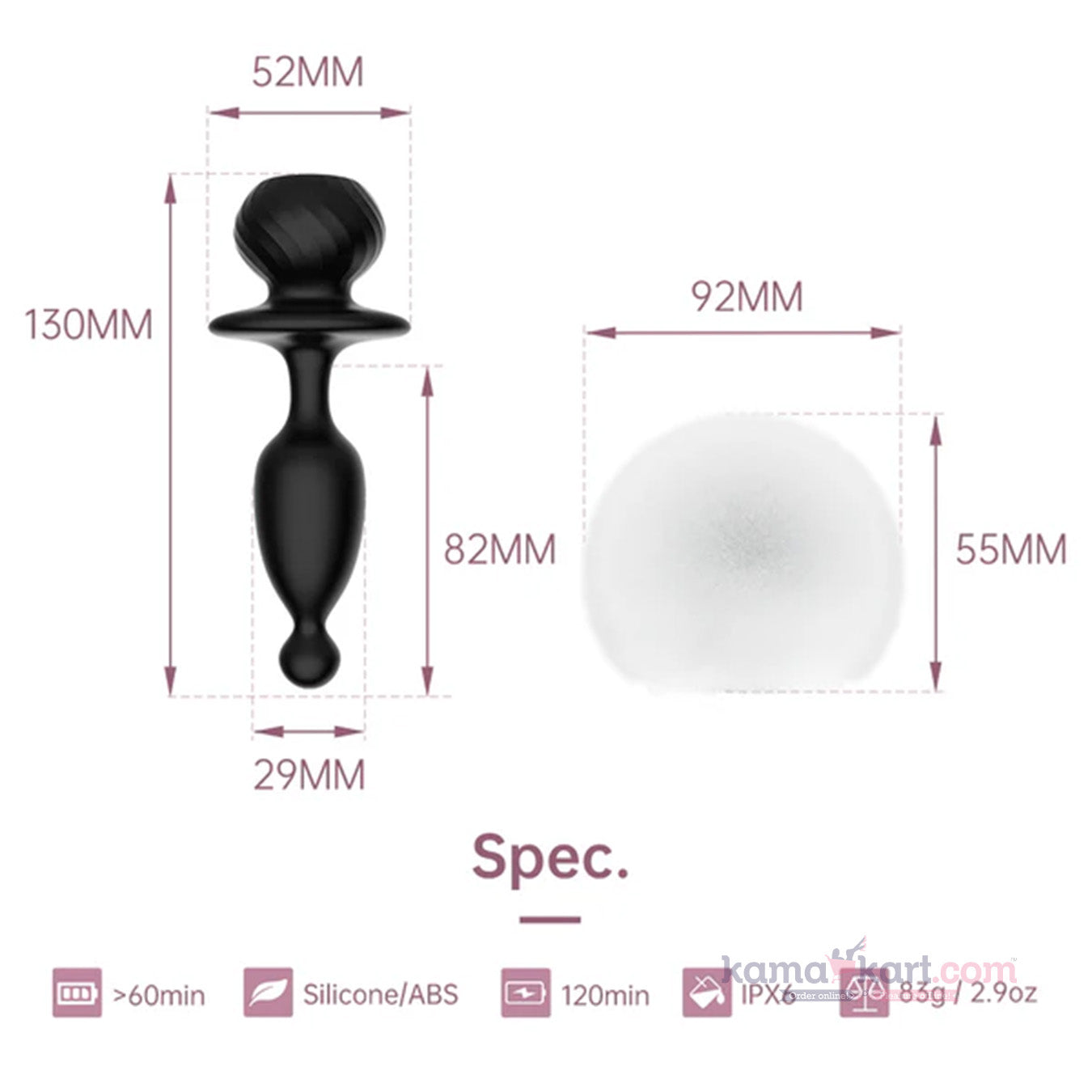 Magic Bunny A Smart Butt Plug with Rabbit Tail