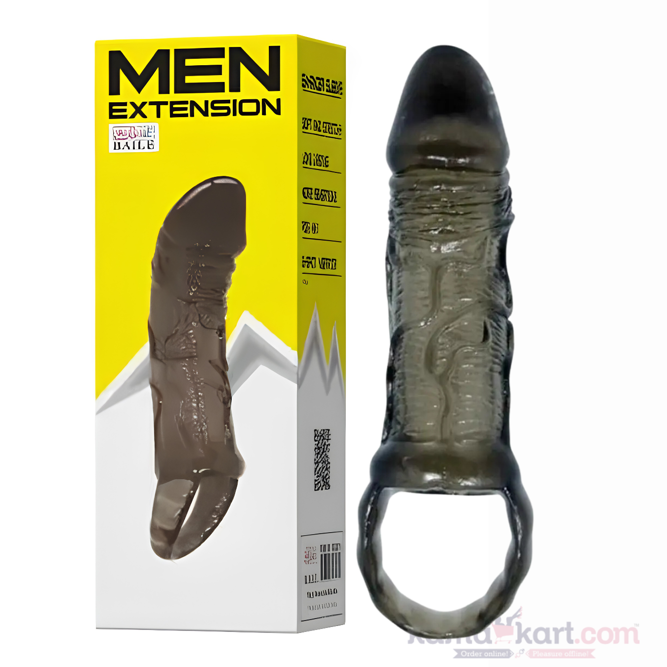 Baile Penis Extension Sleeve with Testicle Strap – 11.5 cm / 4.53 Inches