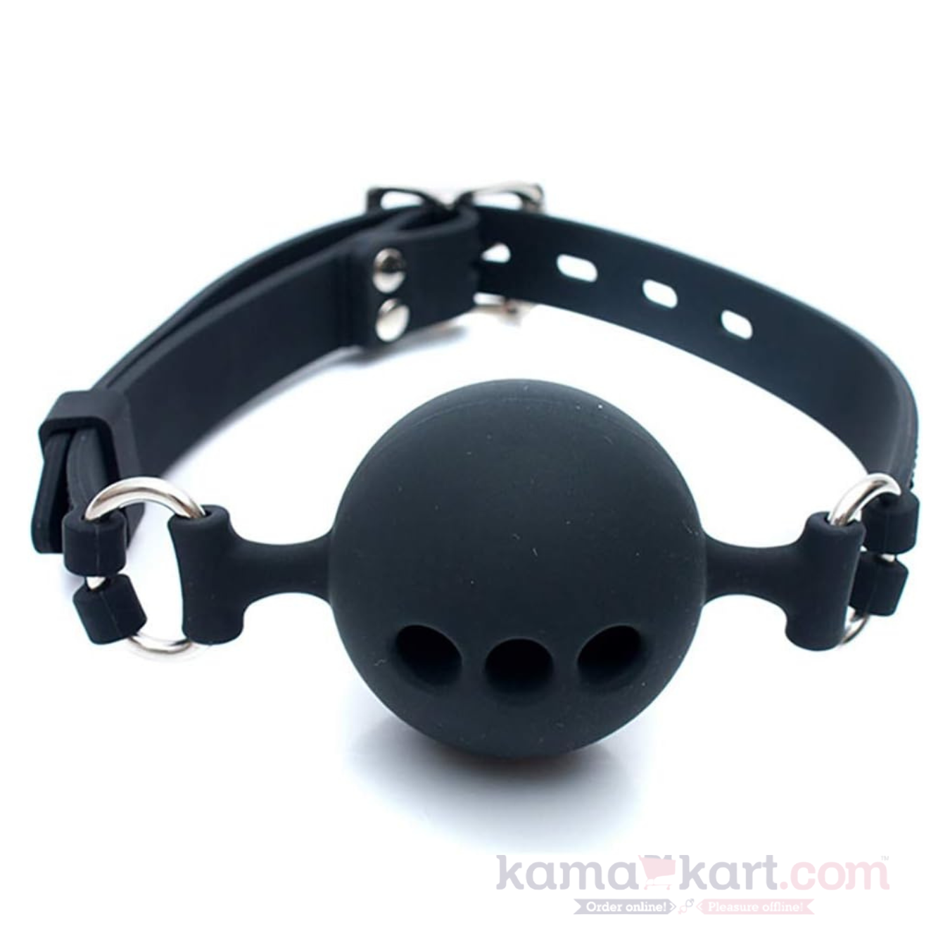 Premium Silicone Ball Gag – Adjustable BDSM Mouth Gag
