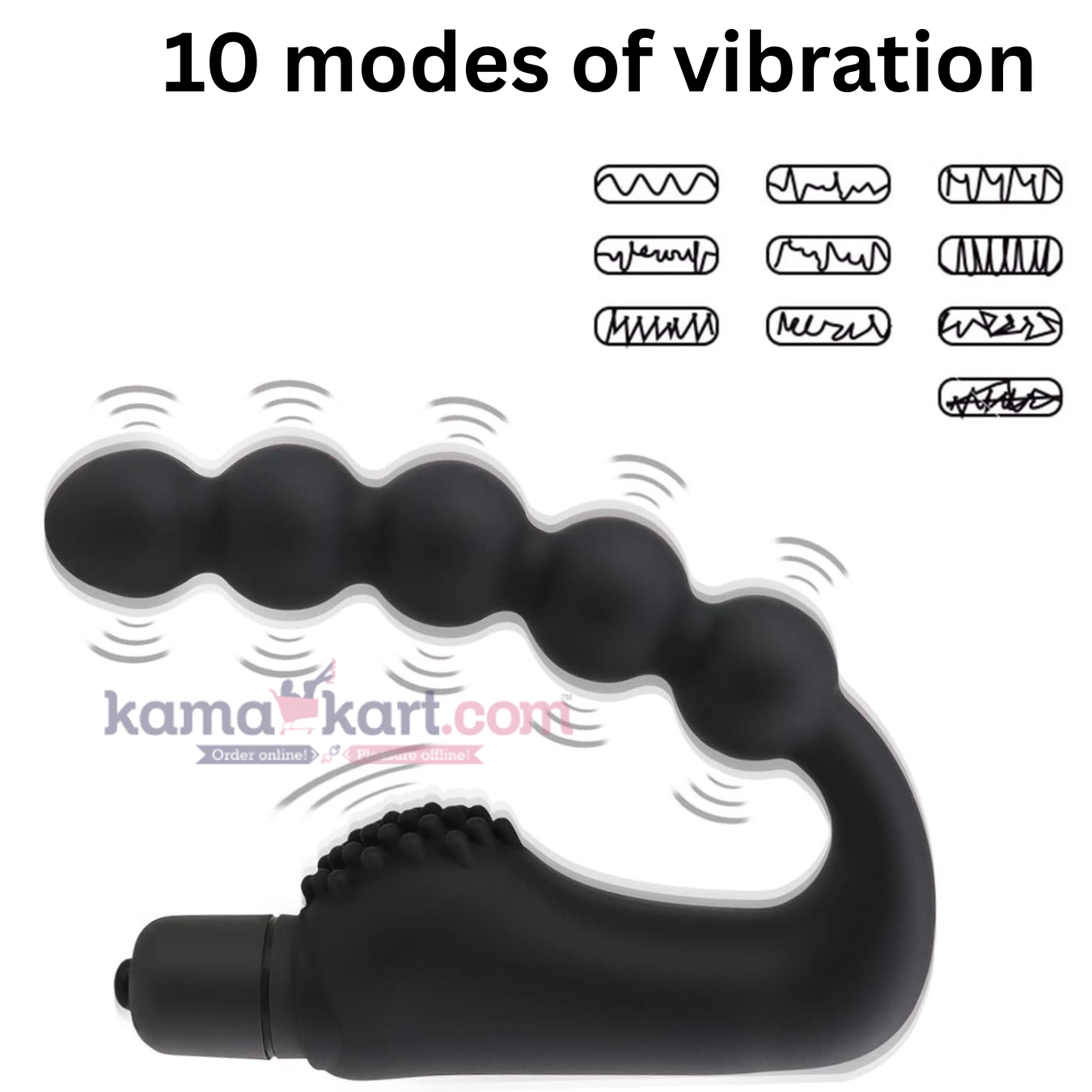 Kamajoy 5-Ball Vibrating Beads with External Stimulator