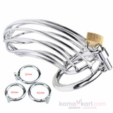 Premium Stainless Steel Curved Chastity Cage