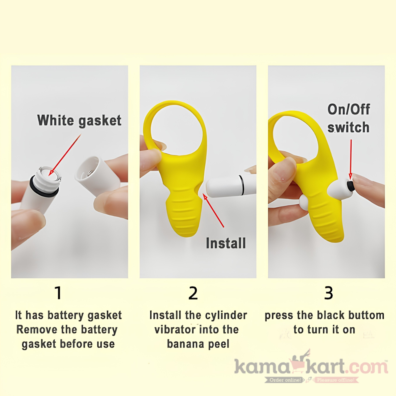 Kamadragon Banana Vibrating Ring | 7 Modes & Waterproof