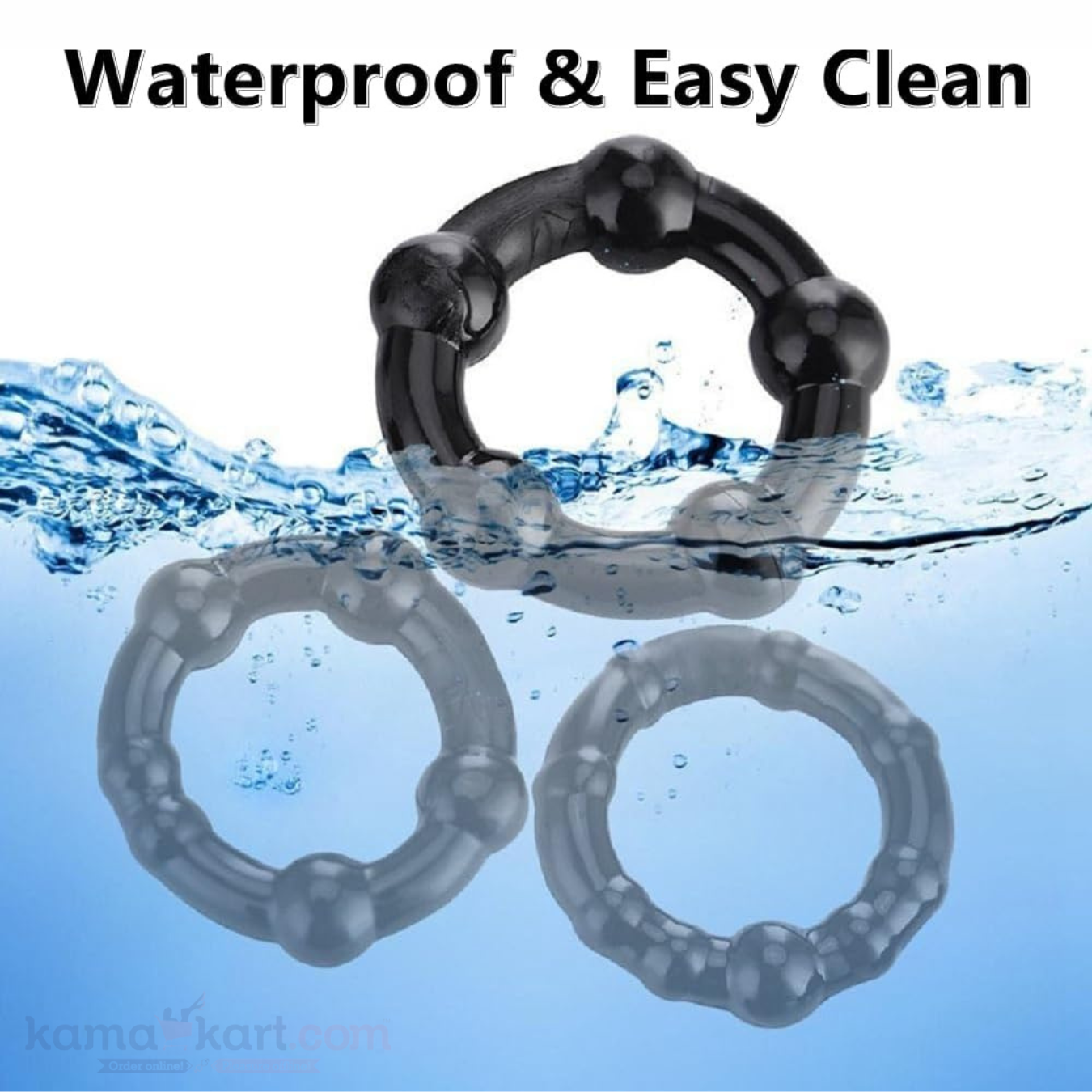 Silicone Beaded Ring Set