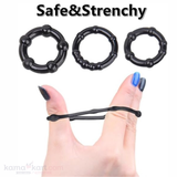 Silicone Beaded Ring Set