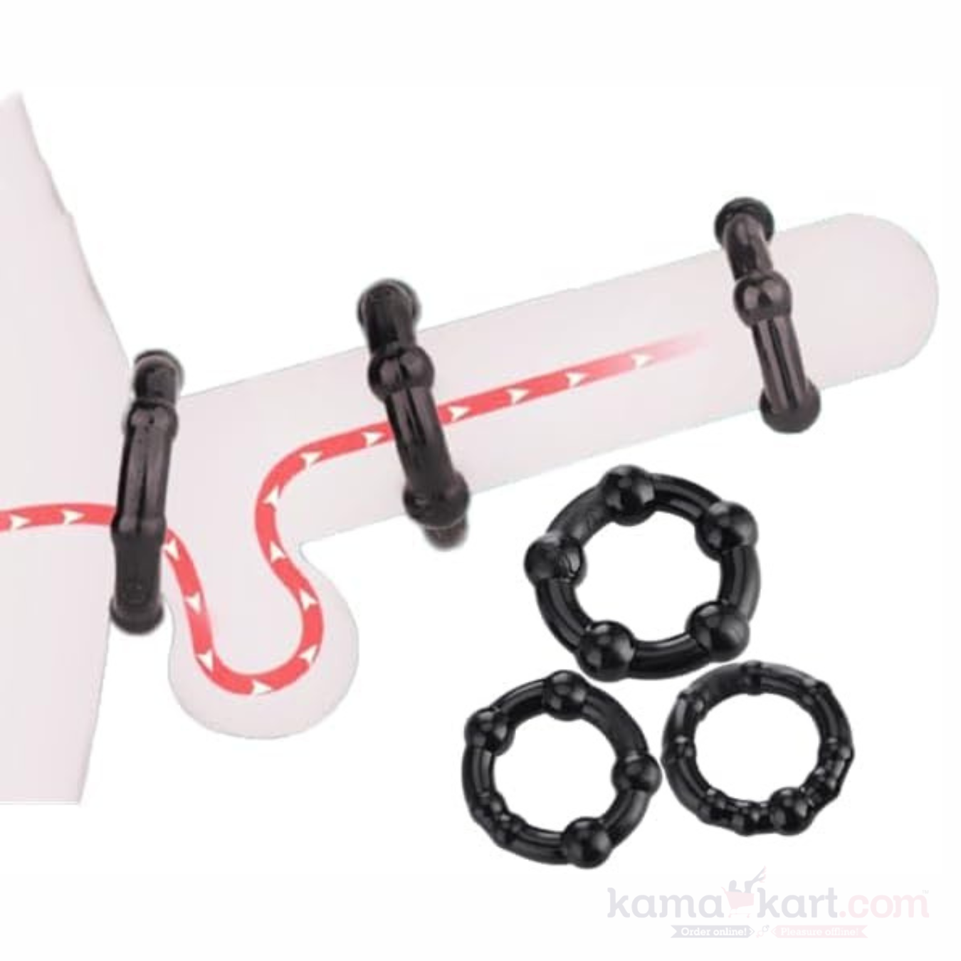 Silicone Beaded Ring Set