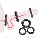 Silicone Beaded Ring Set
