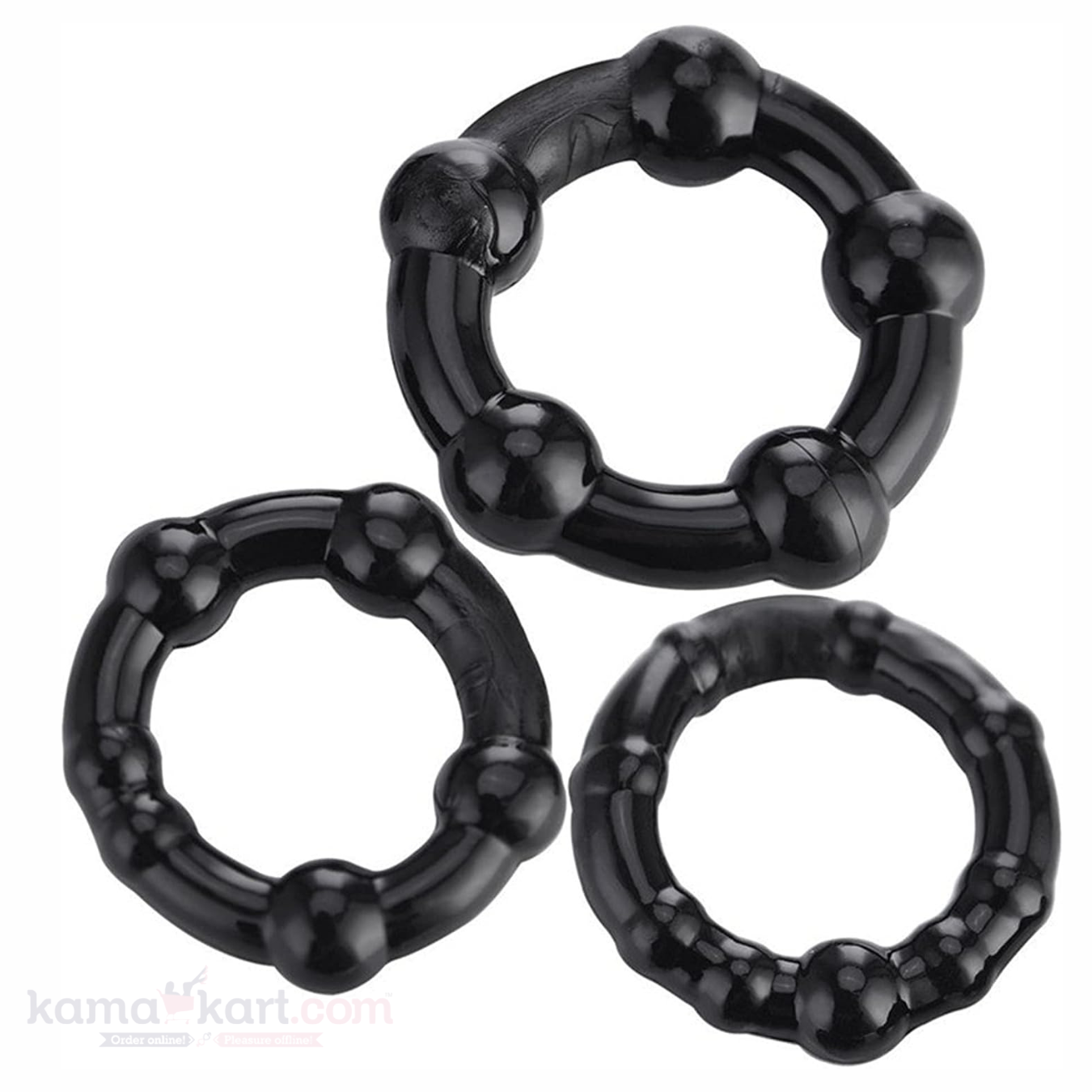 Silicone Beaded Ring Set