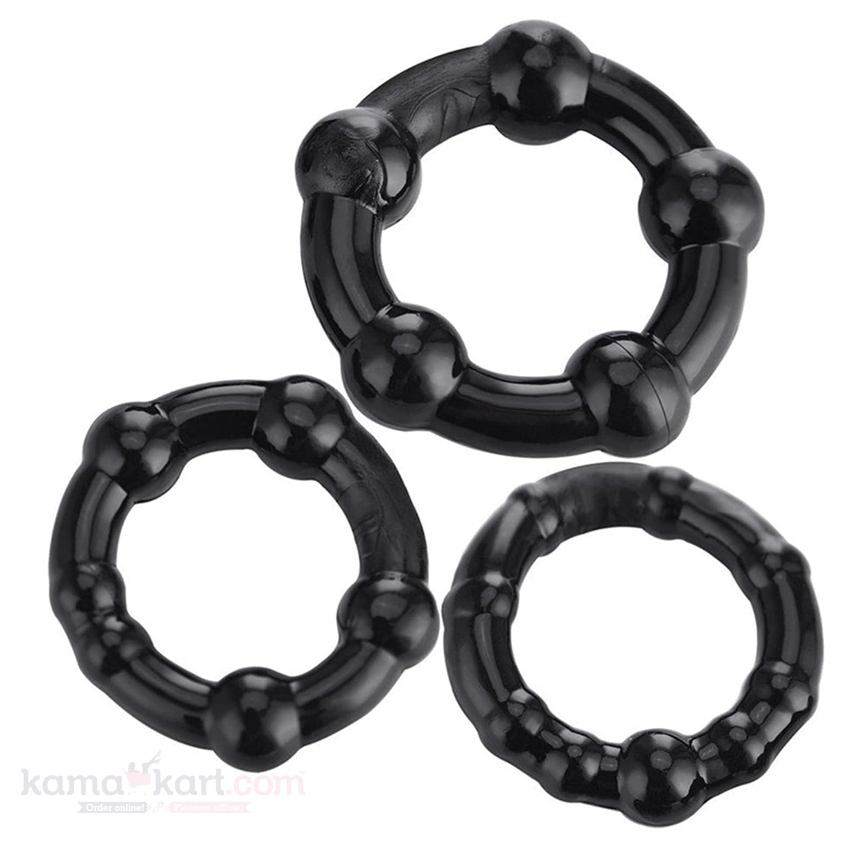 Silicone Beaded Ring Set