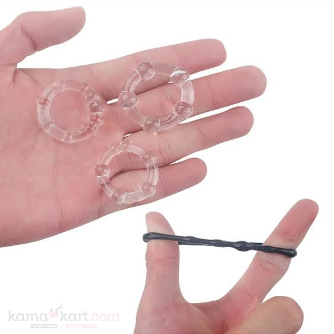 Silicone Beaded Ring Set