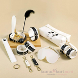 Premium White Leather Bondage Kit – Luxury BDSM Collection