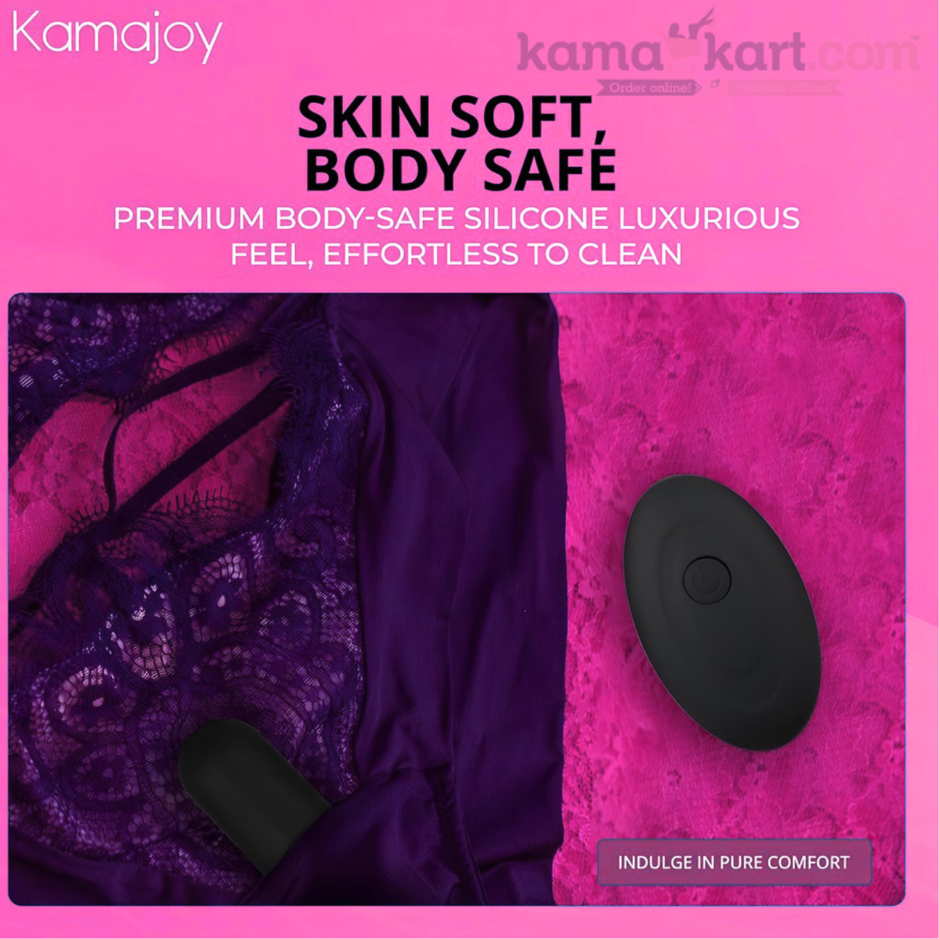 Kamajoy Rechargeable Bullet Vibrator with Remote Control