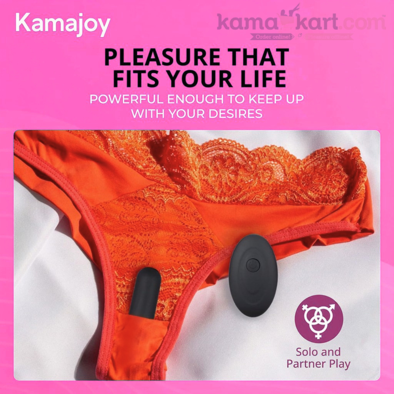 Kamajoy Rechargeable Bullet Vibrator with Remote Control