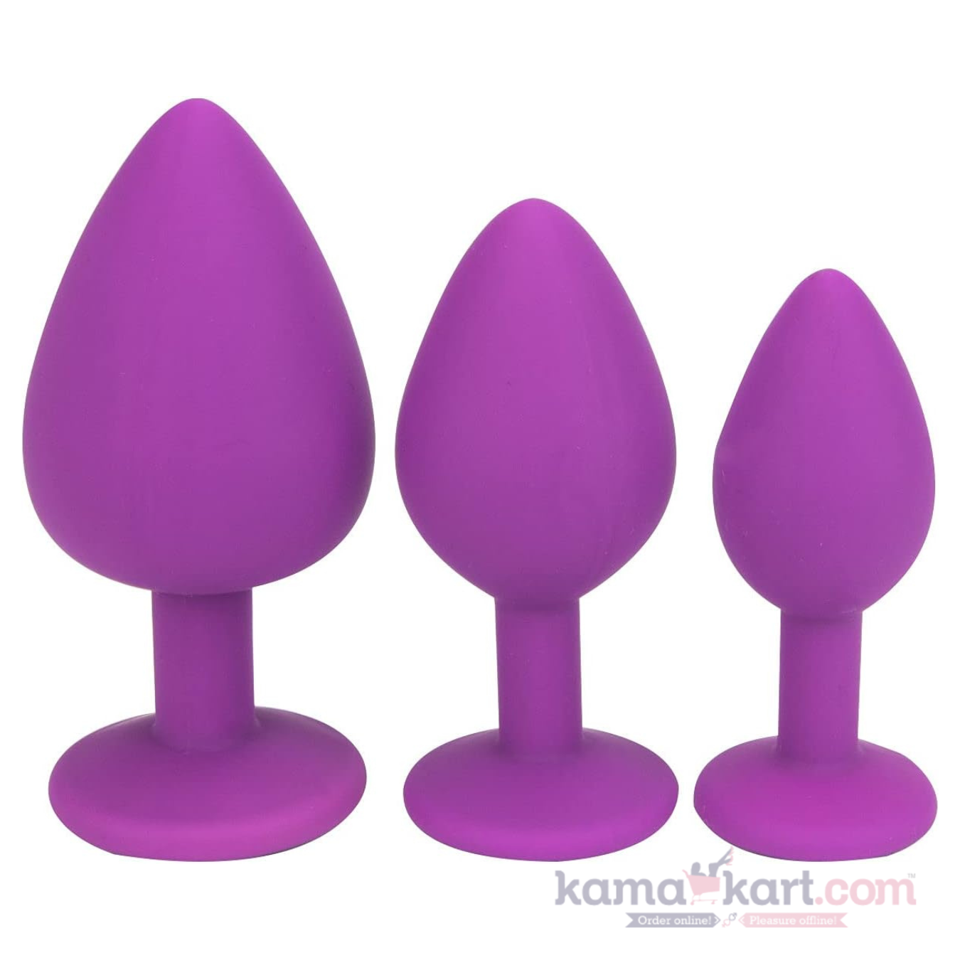 Lovelock Jewelled Silicone Butt Plug – Purple