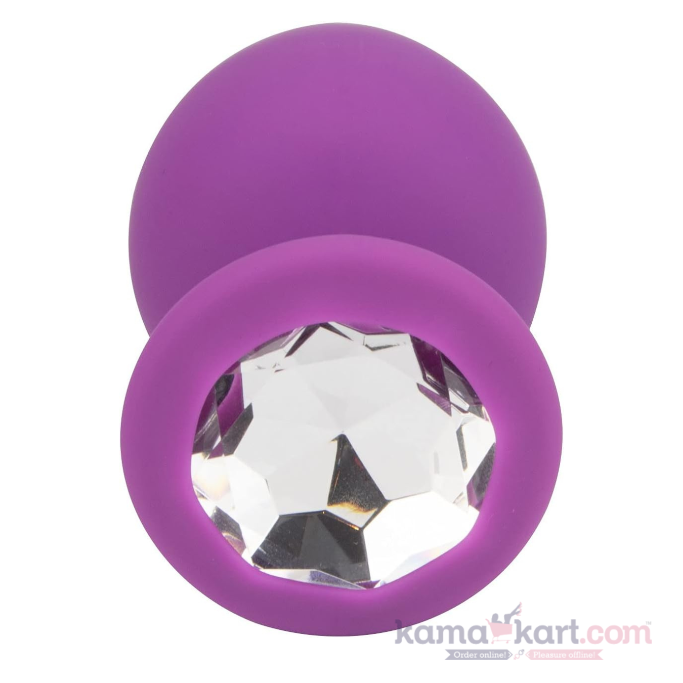 Lovelock Jewelled Silicone Butt Plug – Purple