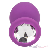 Lovelock Jewelled Silicone Butt Plug – Purple