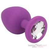 Lovelock Jewelled Silicone Butt Plug – Purple