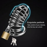 Spiral Stainless Steel Chastity Cage