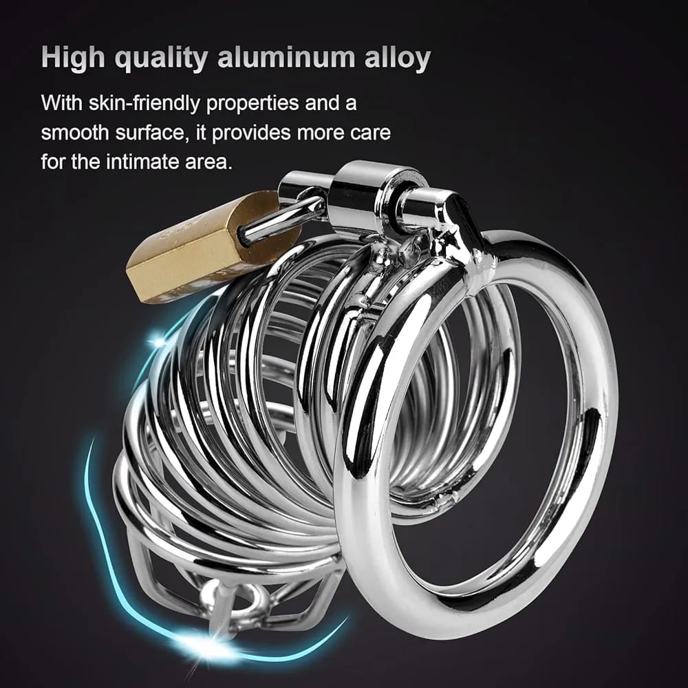 Spiral Stainless Steel Chastity Cage