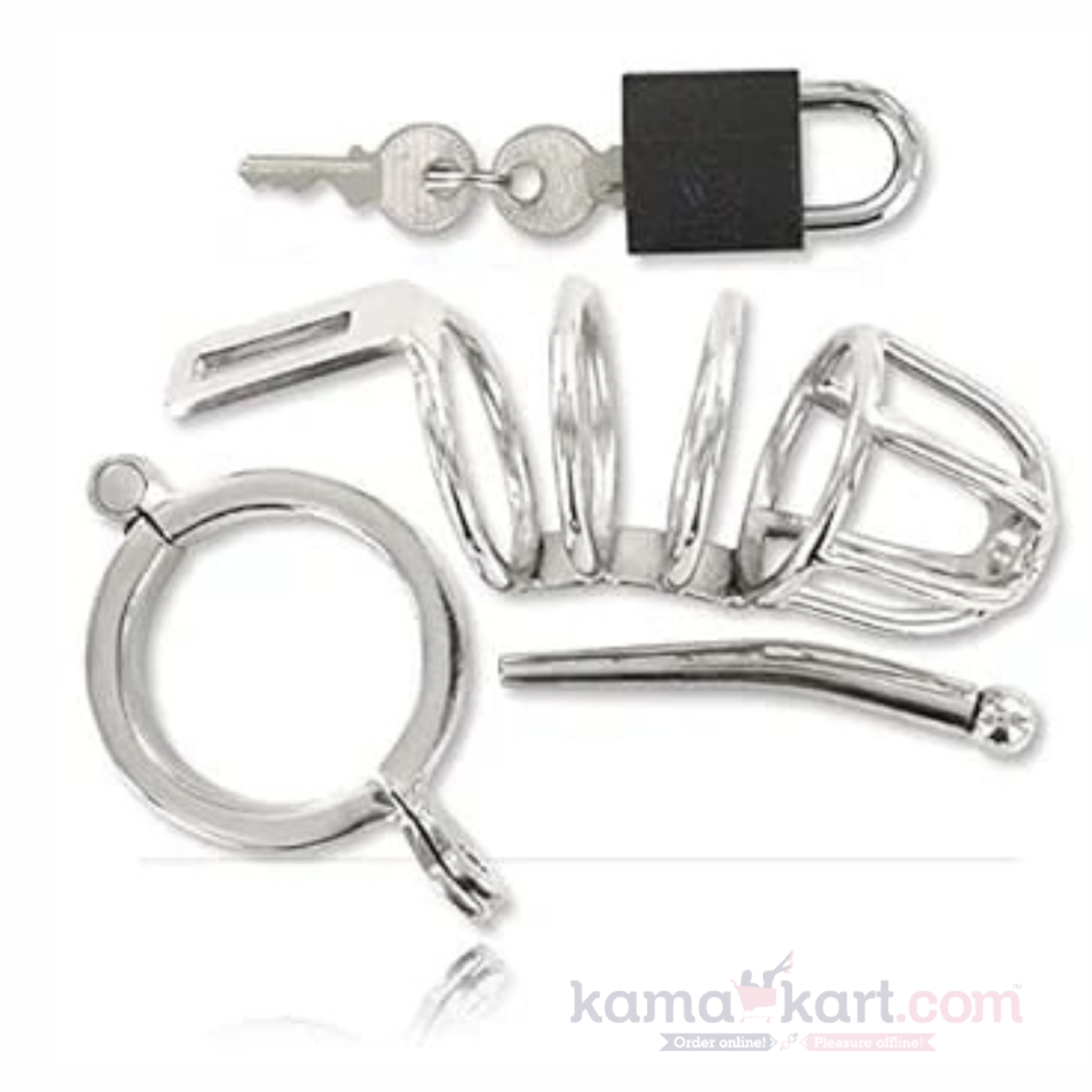 Spiral Stainless Steel Chastity Cage