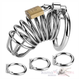 Spiral Stainless Steel Chastity Cage