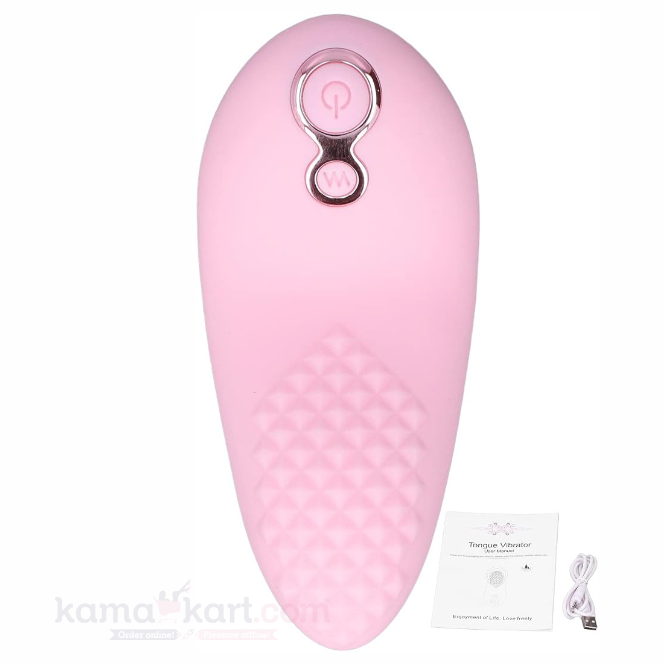 Tongue Shaped Massager- 9 Vibration Modes & 3 Heat Settings | Waterproof Silicone Wellness Massager