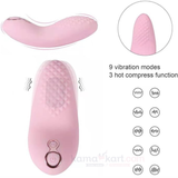 Tongue Shaped Massager- 9 Vibration Modes & 3 Heat Settings | Waterproof Silicone Wellness Massager