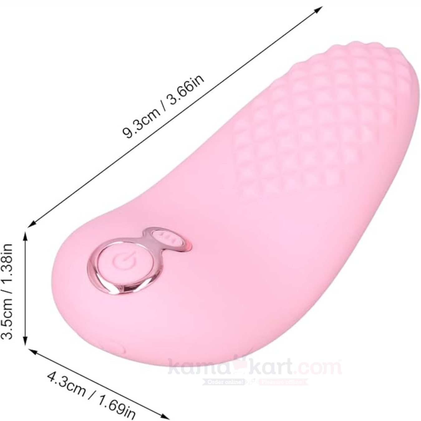 Tongue Shaped Massager- 9 Vibration Modes & 3 Heat Settings | Waterproof Silicone Wellness Massager