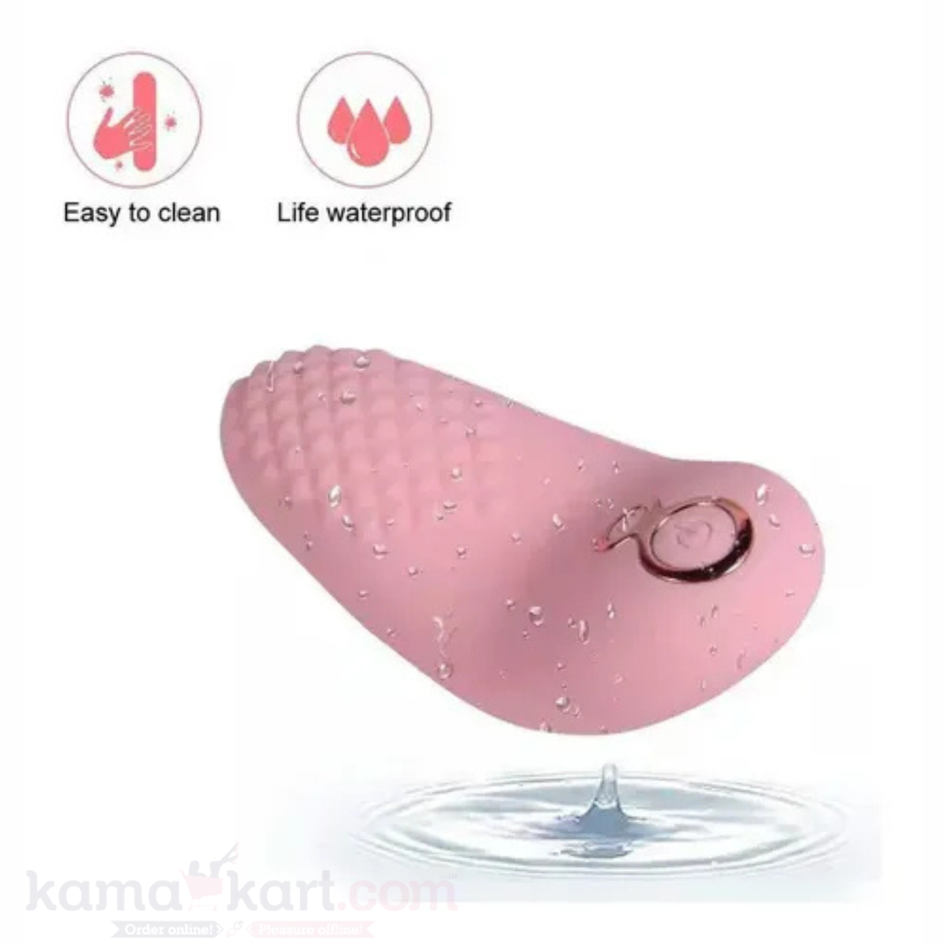 Tongue Shaped Massager- 9 Vibration Modes & 3 Heat Settings | Waterproof Silicone Wellness Massager