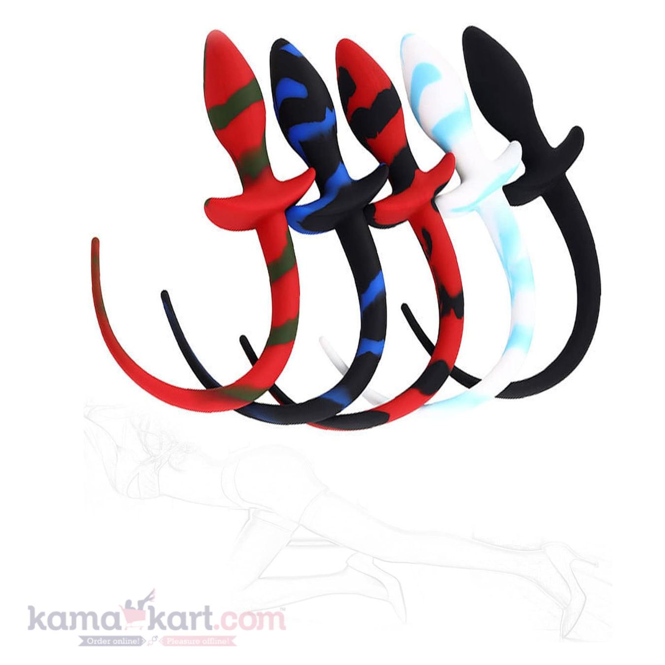 KamaDragon Silicone Anal Plug with Decorative Tail