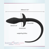 KamaDragon Silicone Anal Plug with Decorative Tail
