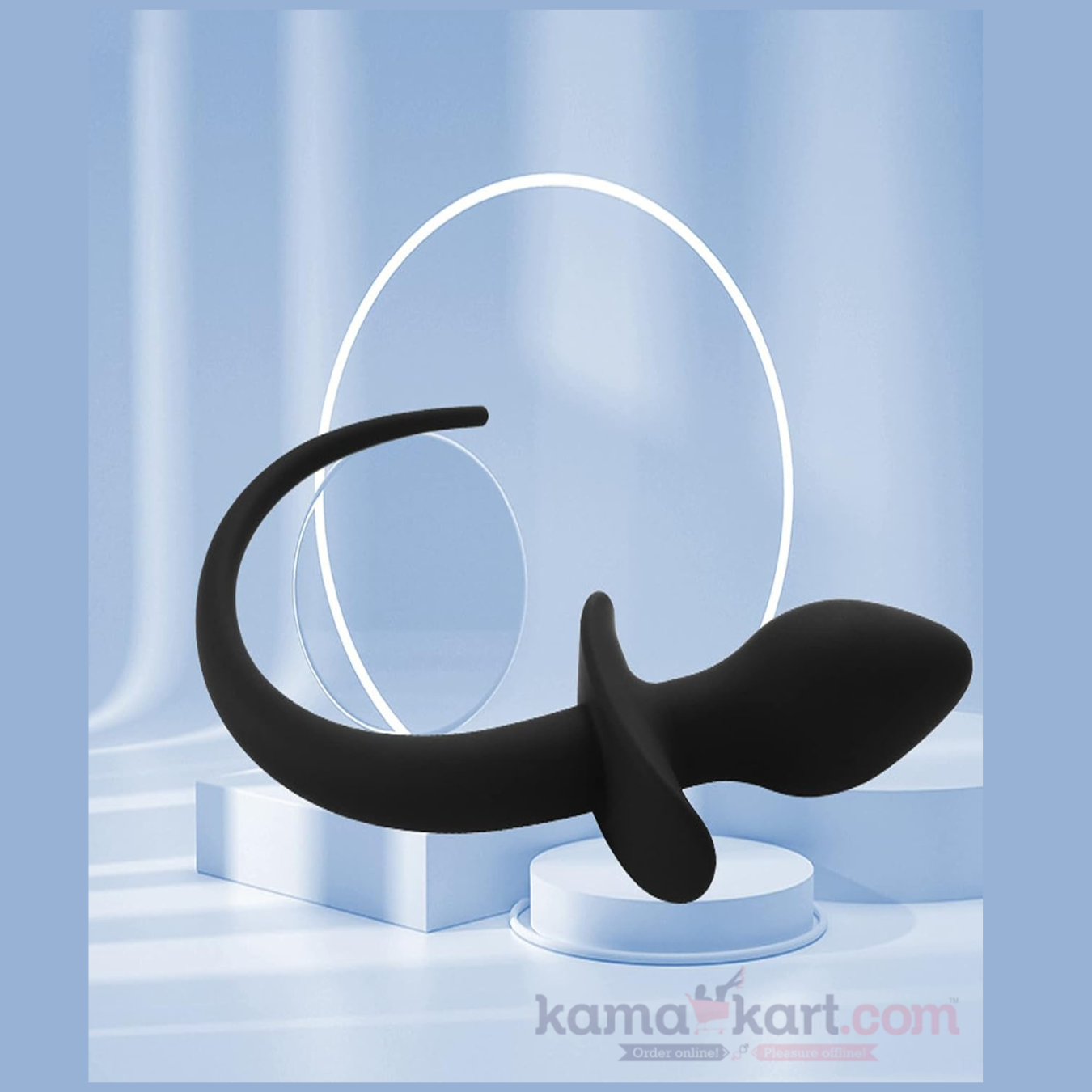 KamaDragon Silicone Anal Plug with Decorative Tail