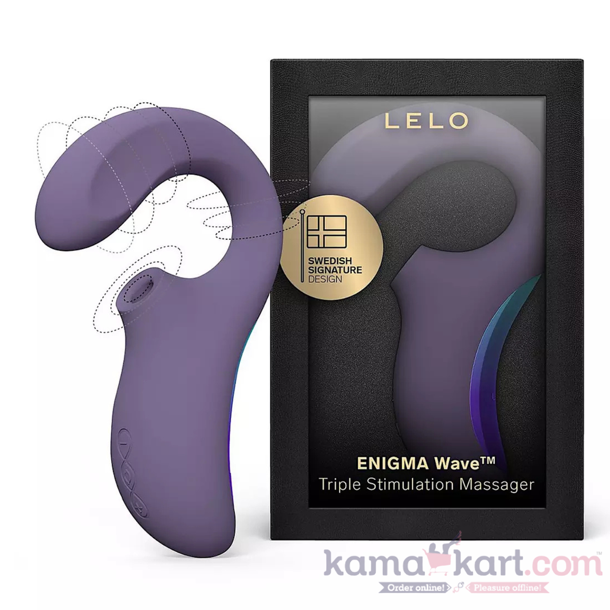 LELO ENIGMA Wave - Triple Stimulation Massager (Cyber Purple)