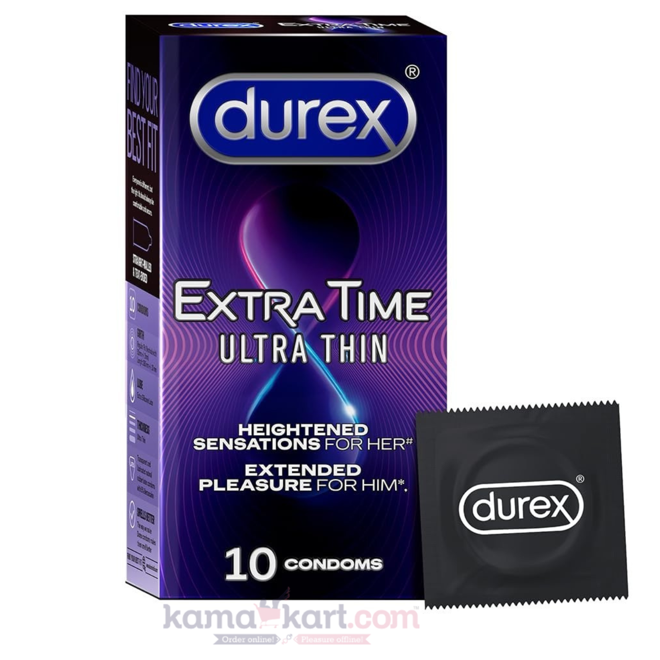 Durex Extra Time Ultra Thin – 10 Condoms