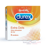 Durex Extra Dots – 3 Condoms