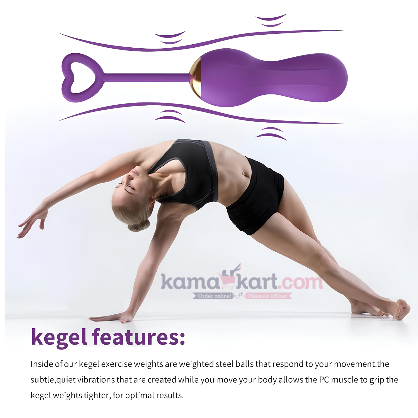 Kamajoy Vibrating Kegel Egg/ Remote-Control| 10 Vibration Modes
