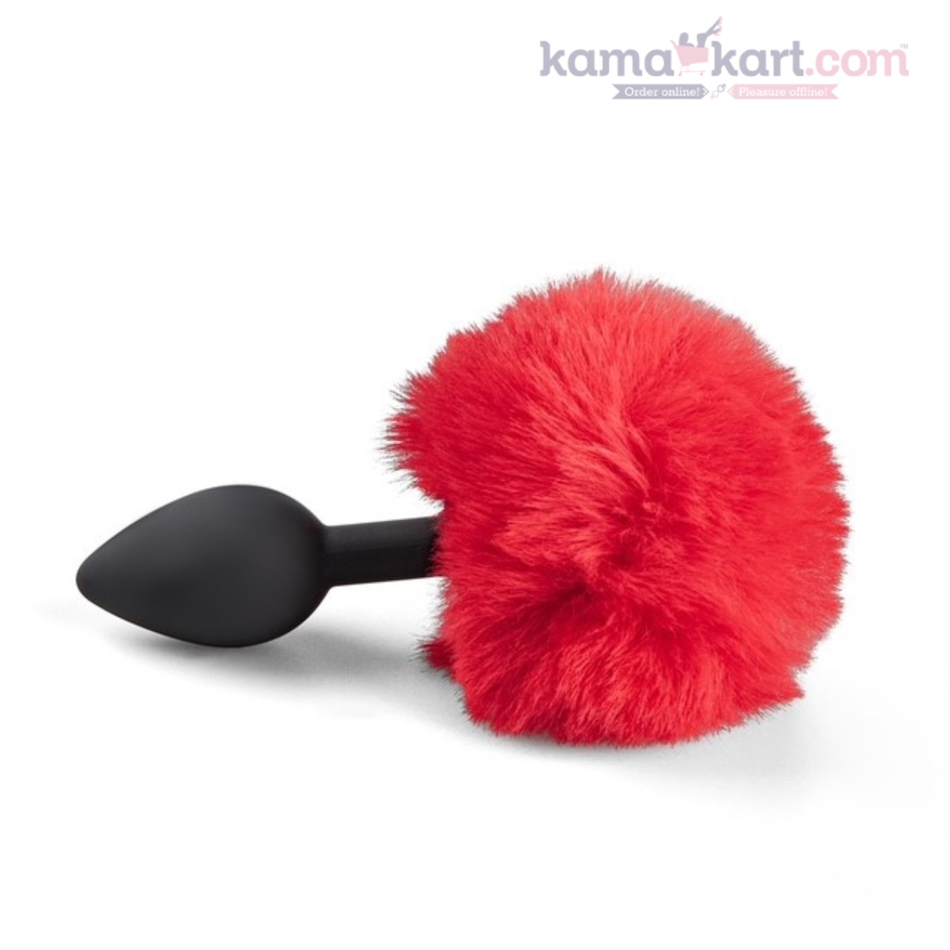 Kamajoy USB Rechargeable Vibrating Anal Plug with Furry Tail