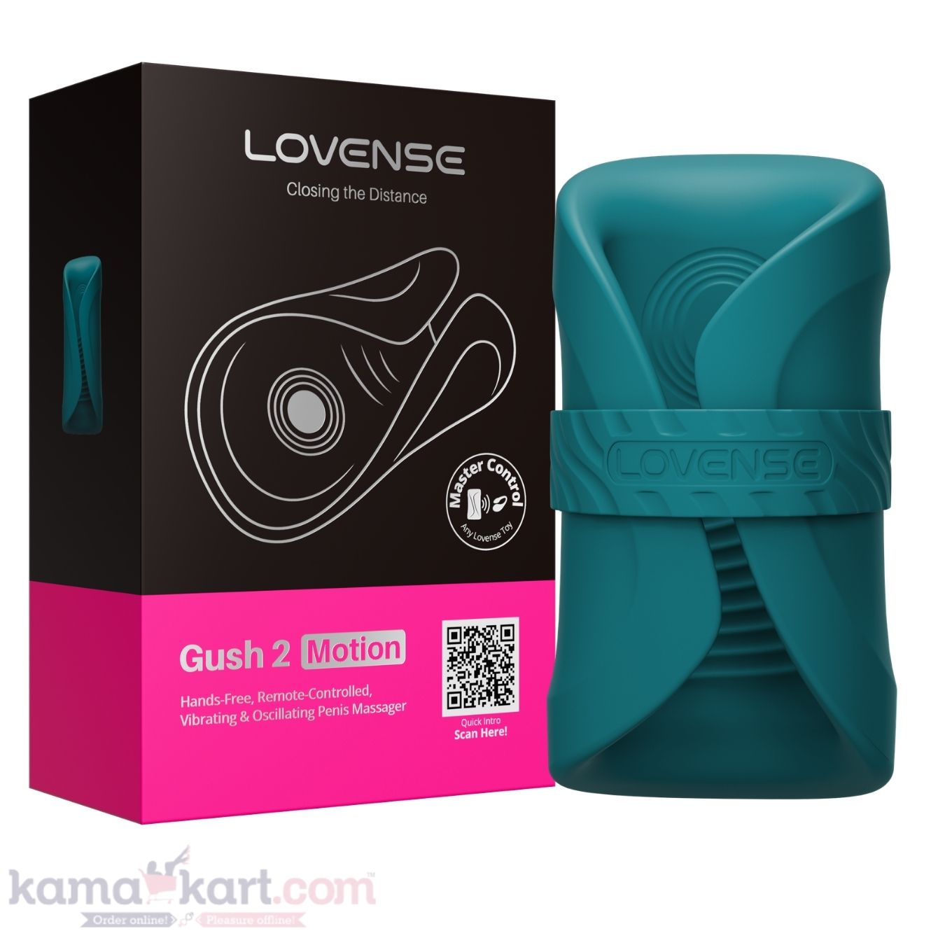 Lovense Gush 2 Motion – Remote-Controlled Wearable Massager with Motion Sensing Master Control