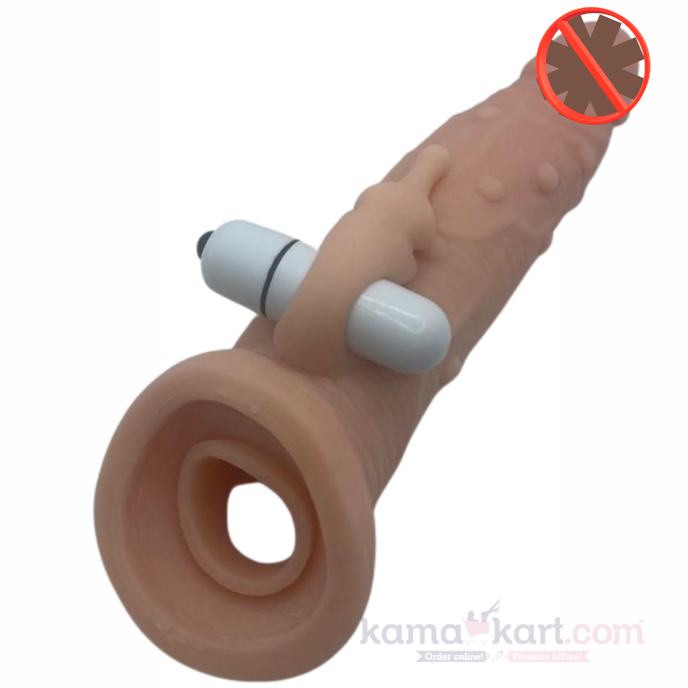 Kamajoy Vibrating Reusable Silicone Extension Sleeve