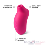 LELO SONA Sonic Clitoral Massager for Women – Waterproof Rechargeable Stimulator, Cerise