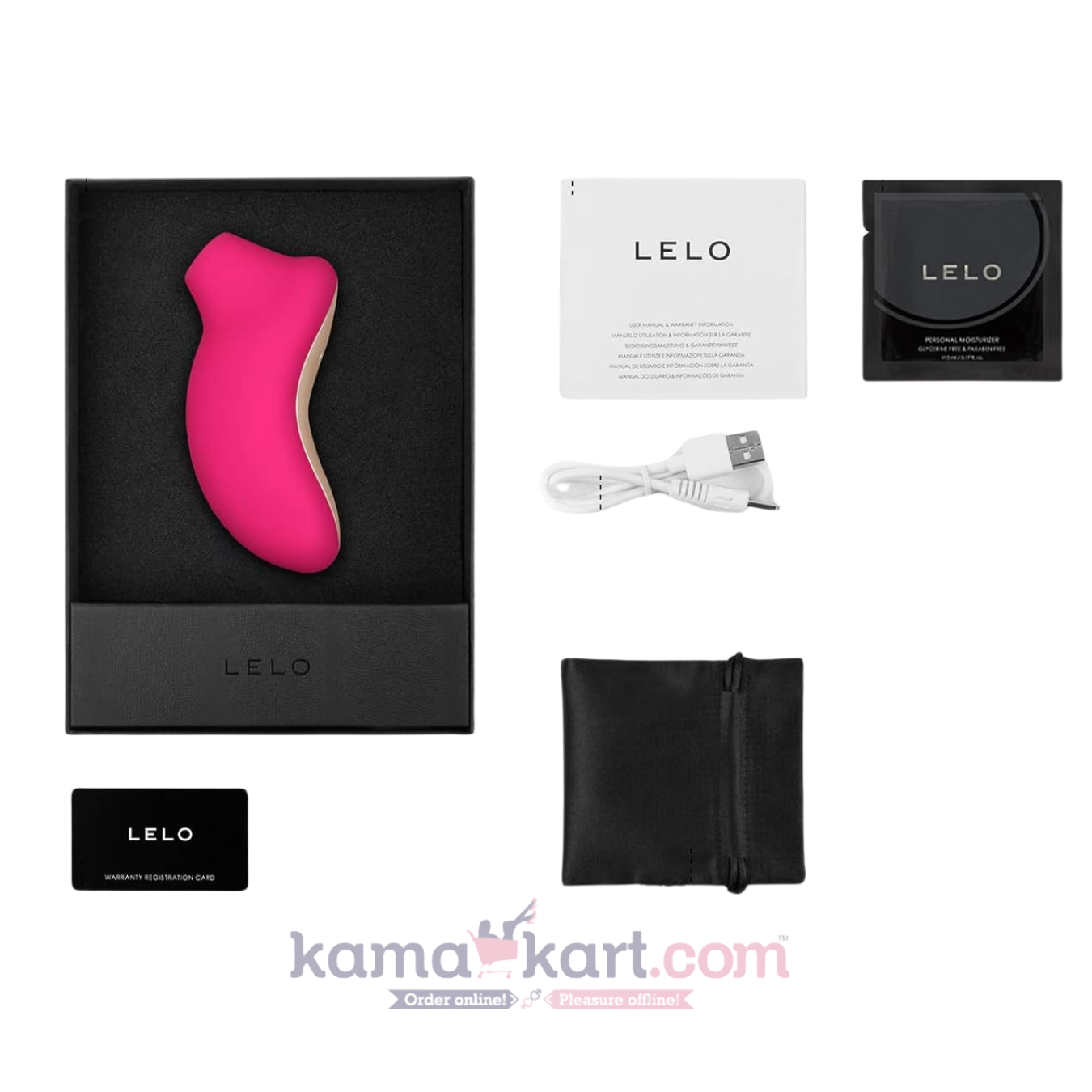 LELO SONA Sonic Clitoral Massager for Women – Waterproof Rechargeable Stimulator, Cerise